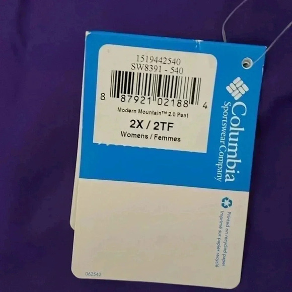 Columbia women's modern mountain  2.0 snow pants sz 2X - Picture 5 of 14
